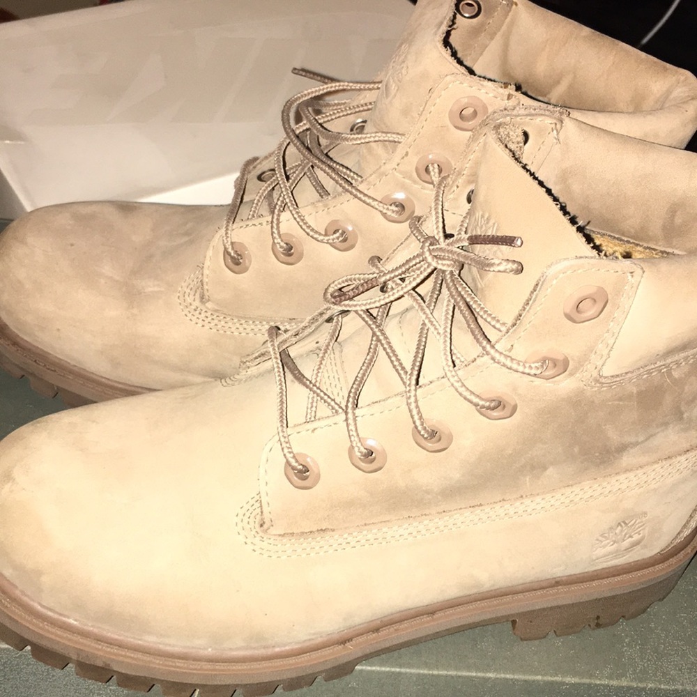 Dust colored Timberlands